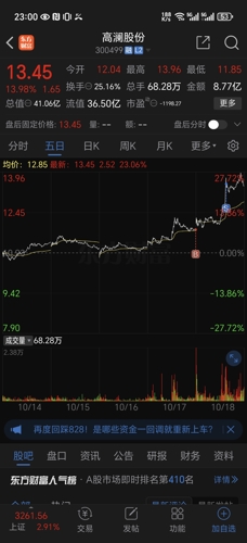 高澜股份股票,未来增长潜力的探索