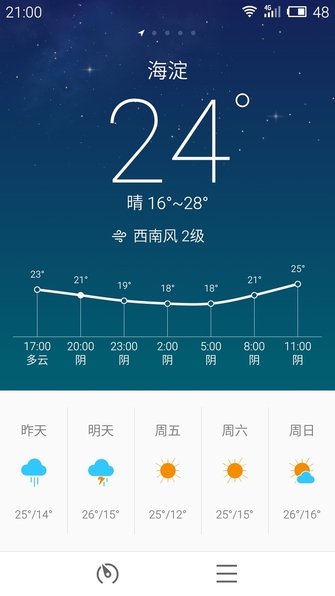 Flyme5最新魅族天气APK,体验魅族专属天气预报的魅力