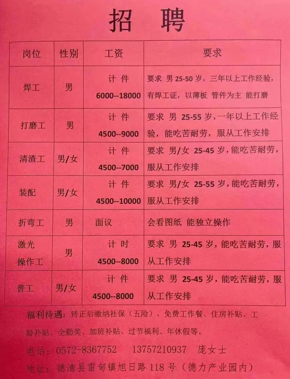 唐山韩城最新招聘信息概览