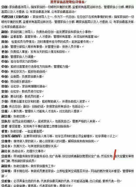 揭开神秘面纱，最新家族职务一览全解析