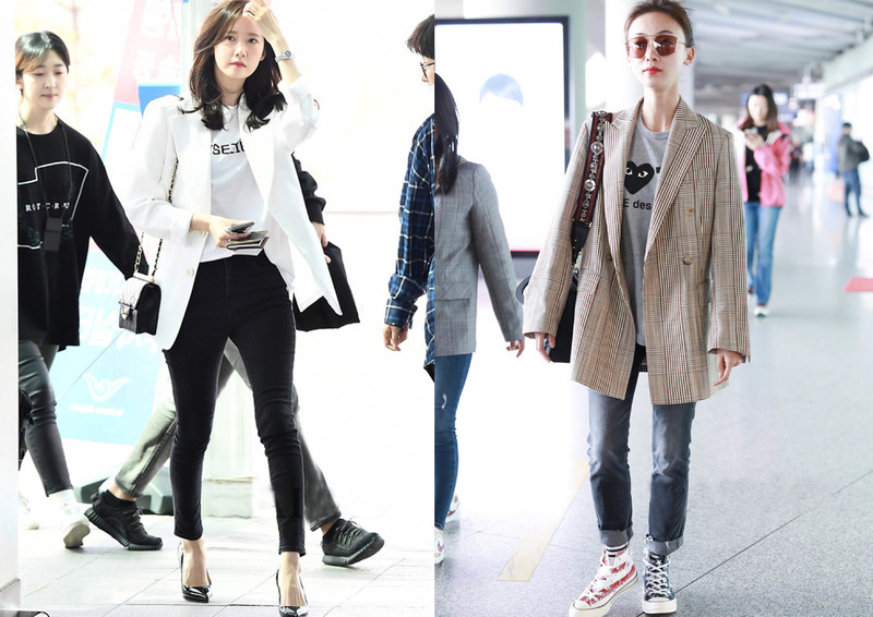 最新明星出街穿搭引领时尚潮流风向标