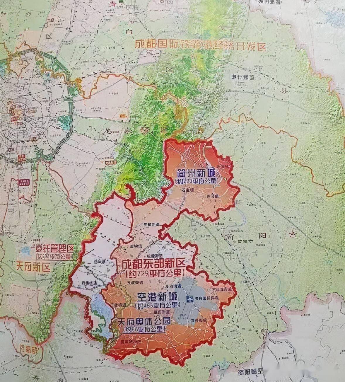 成都东部新区最新规划图,未来蓝图与发展展望